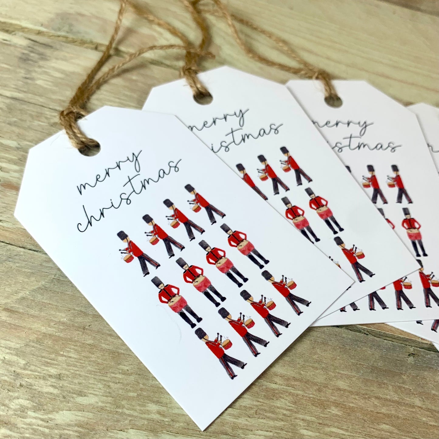 Twelve Drummers Drumming Christmas Gift Tags