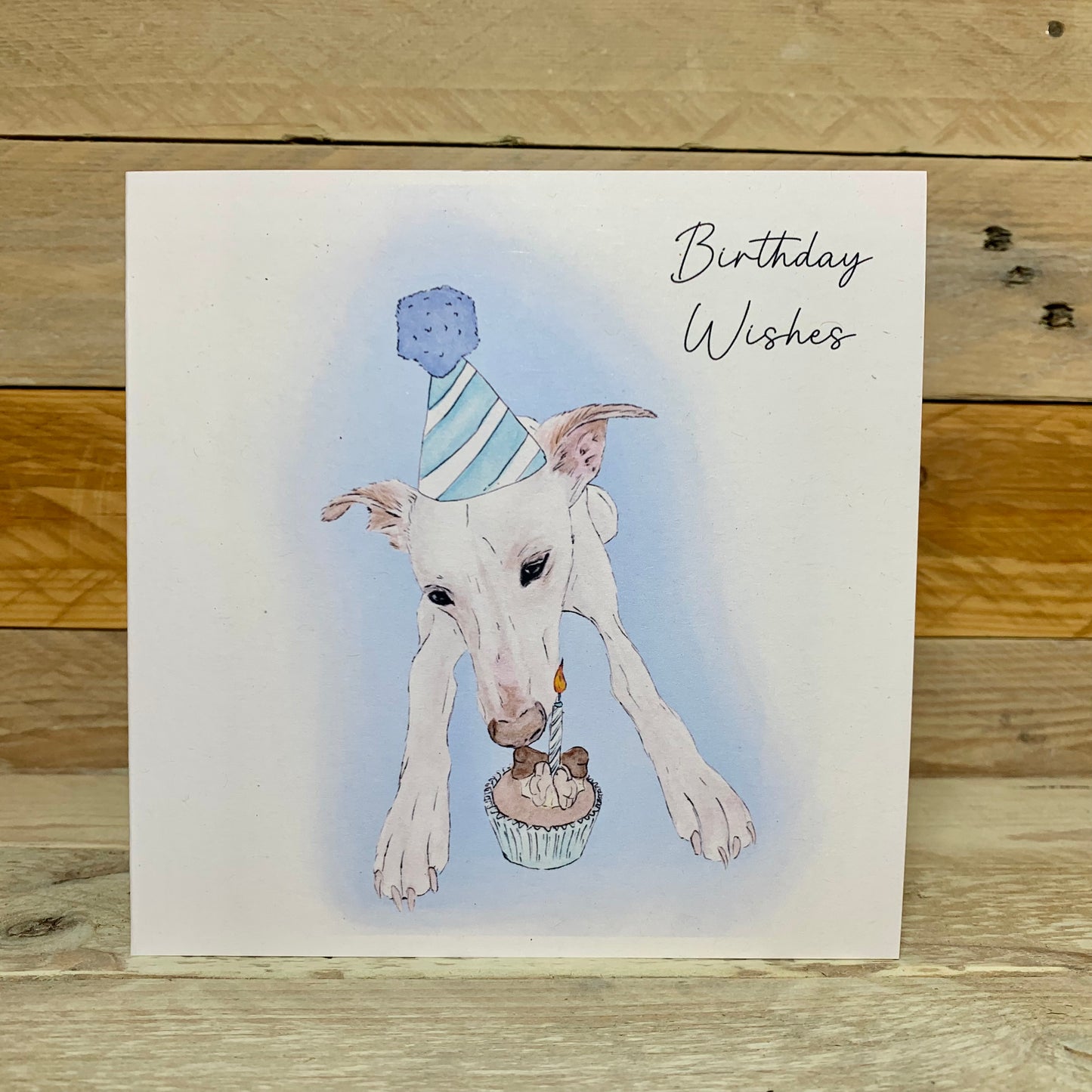 Make a Wish Dog Birthday Card