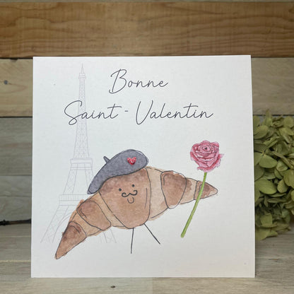 Je' Tieme Croissant Valentine's Card