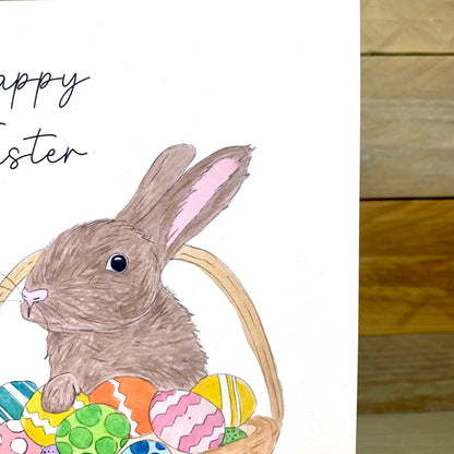 Peter's Egg Basket Easter Card