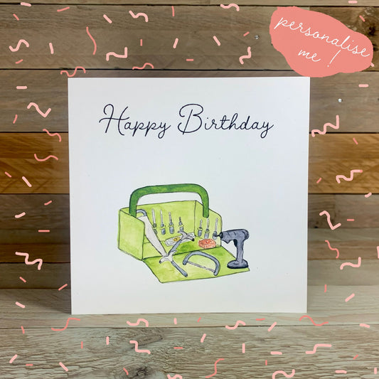 The Handy Man Birthday Card - Arty Bee Designs 