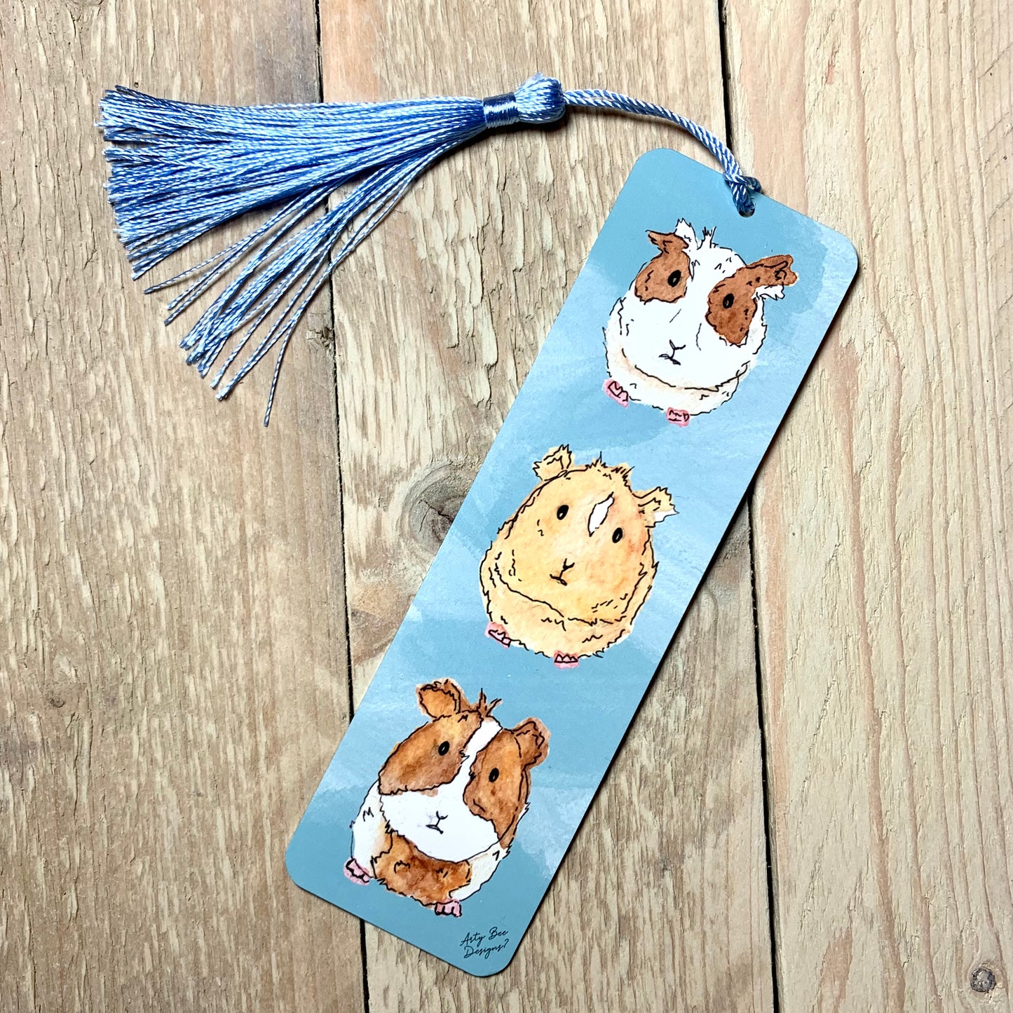 Guinea pig Metal Bookmark With Tassel
