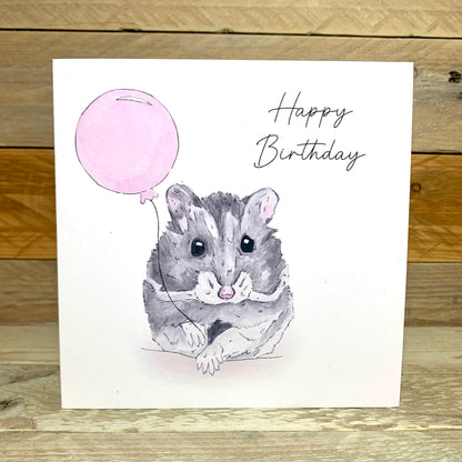 It's Gizmo The Hamster Birthday Card