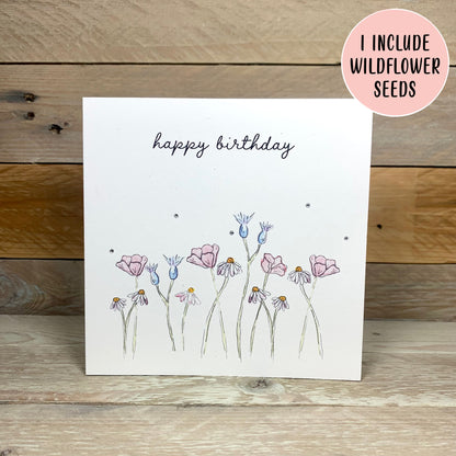 The Meadow Seeded Birthday Card