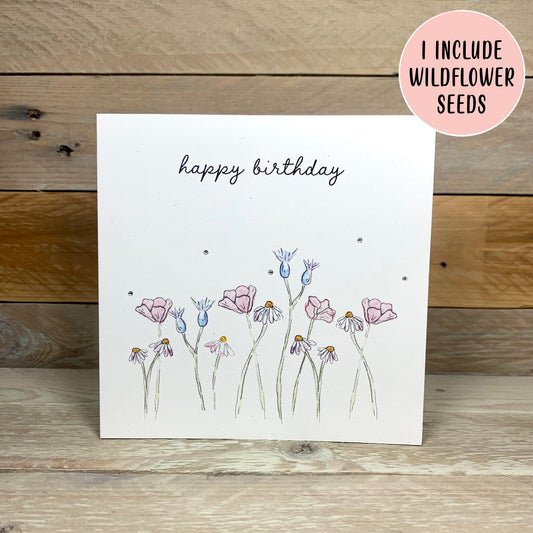 The Meadow Seeded Birthday Card