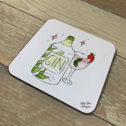 Gin Coaster - Arty Bee Designs 