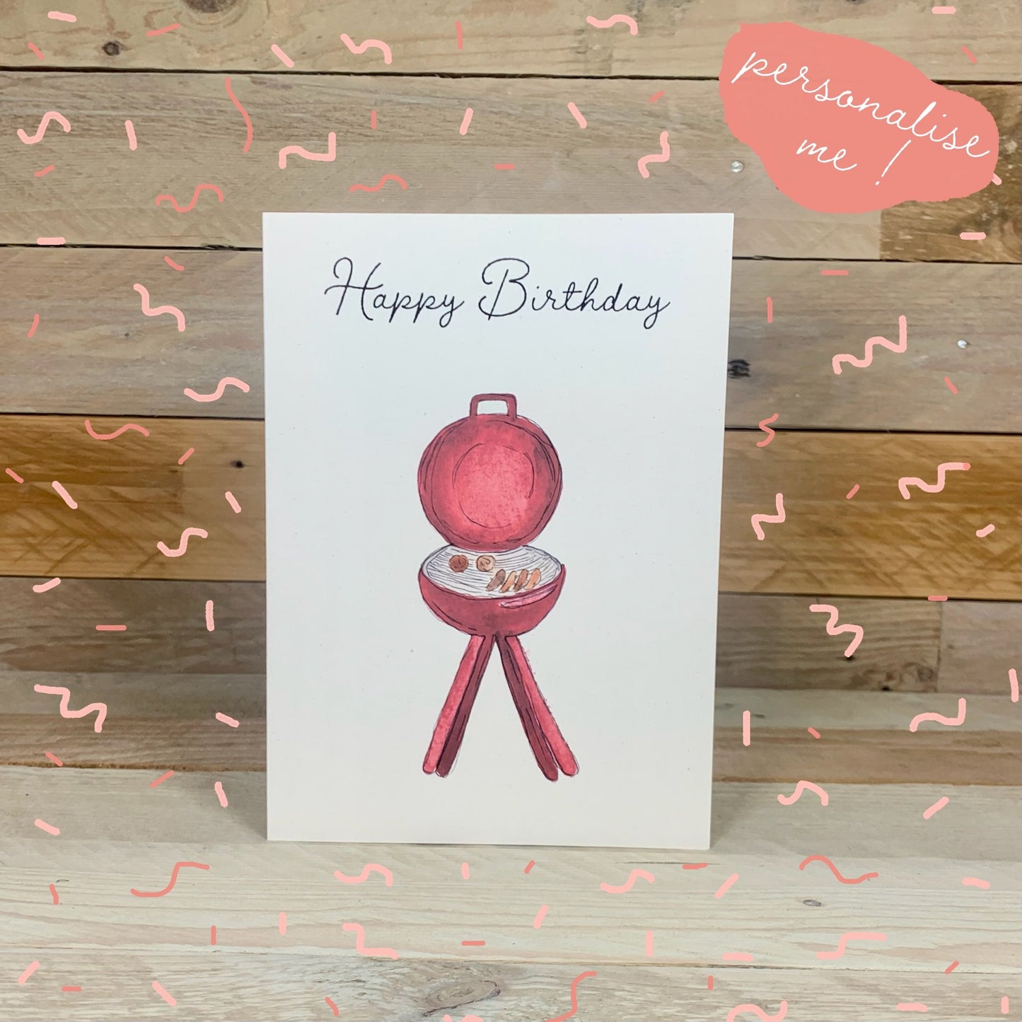 BBQ Birthday Birthday Card - Arty Bee Designs 