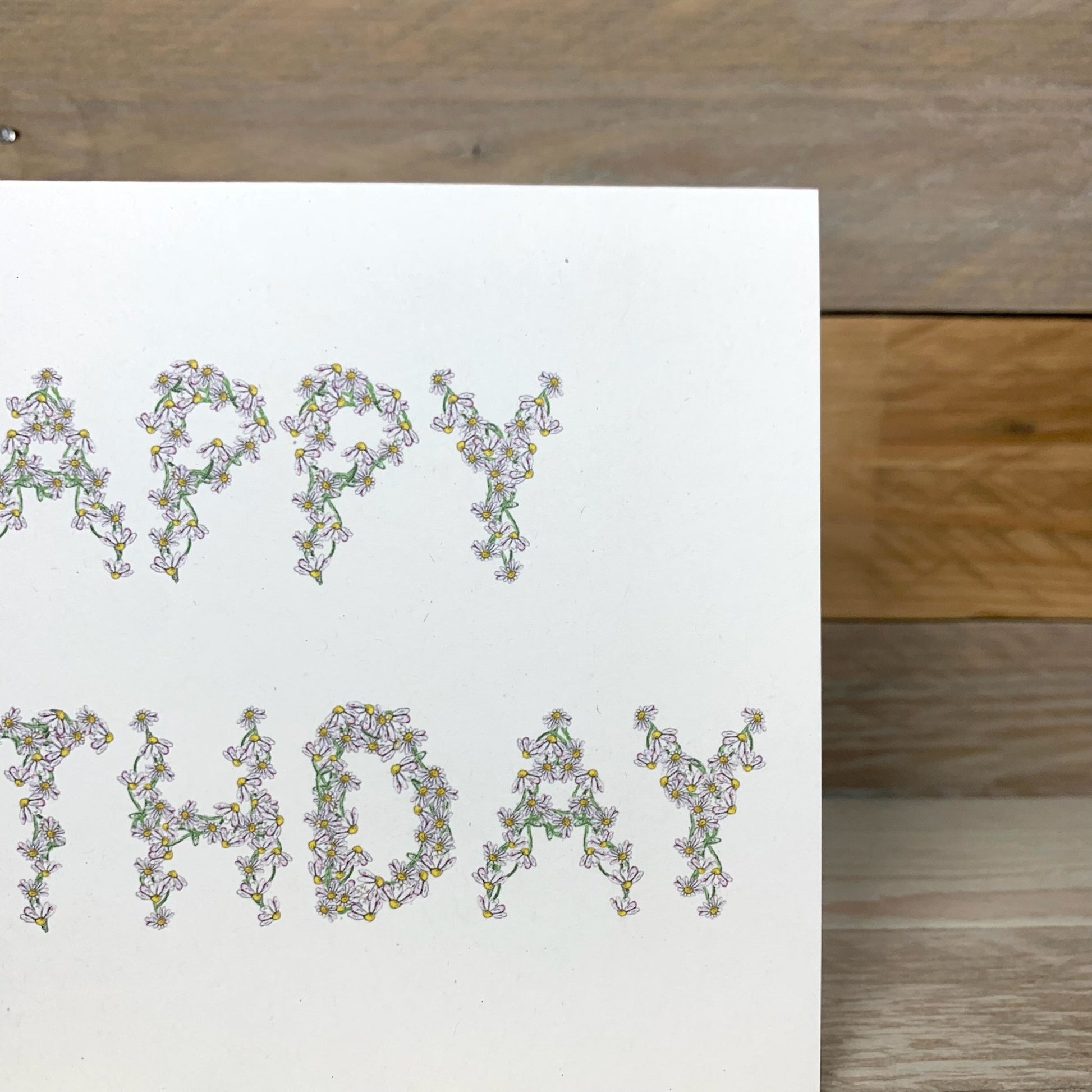 Daisy Chain Birthday Card - Arty Bee Designs 