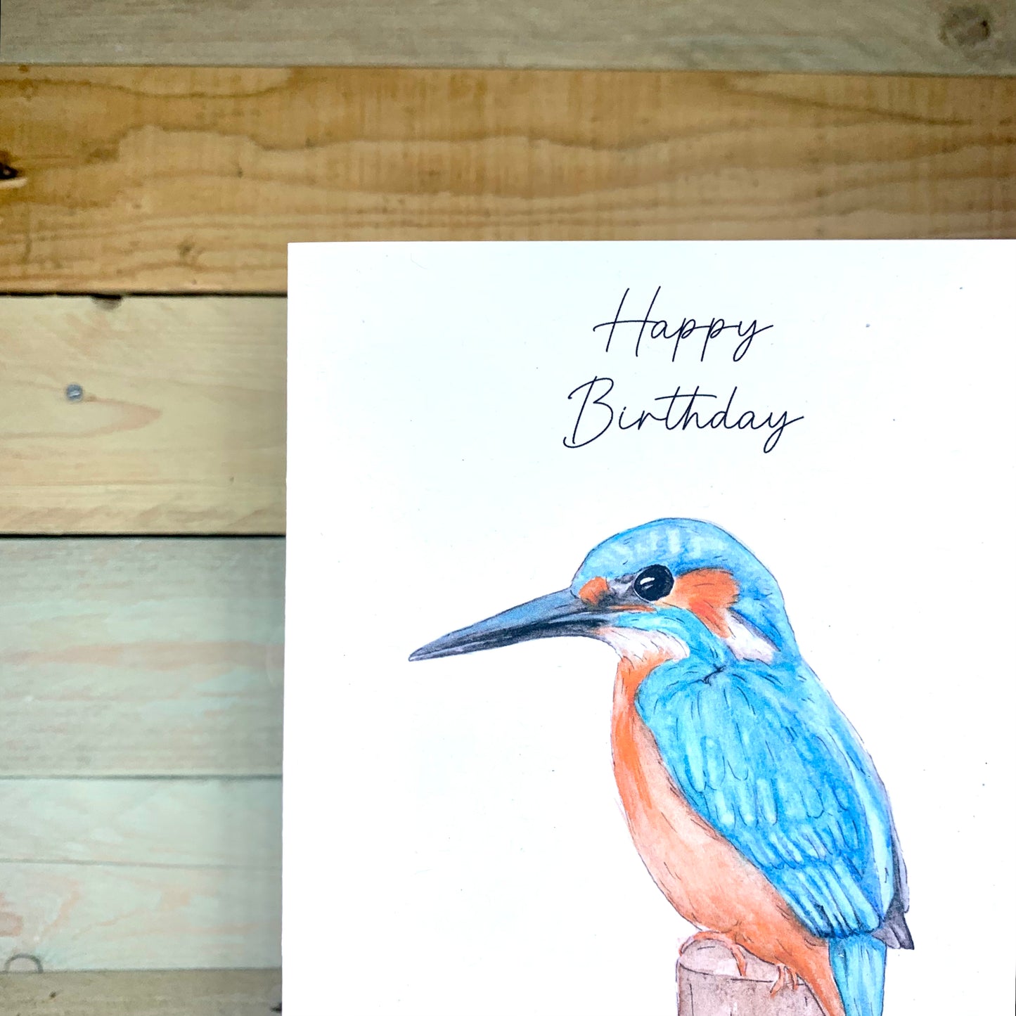 Beaky Blue The Kingfisher Birthday Card