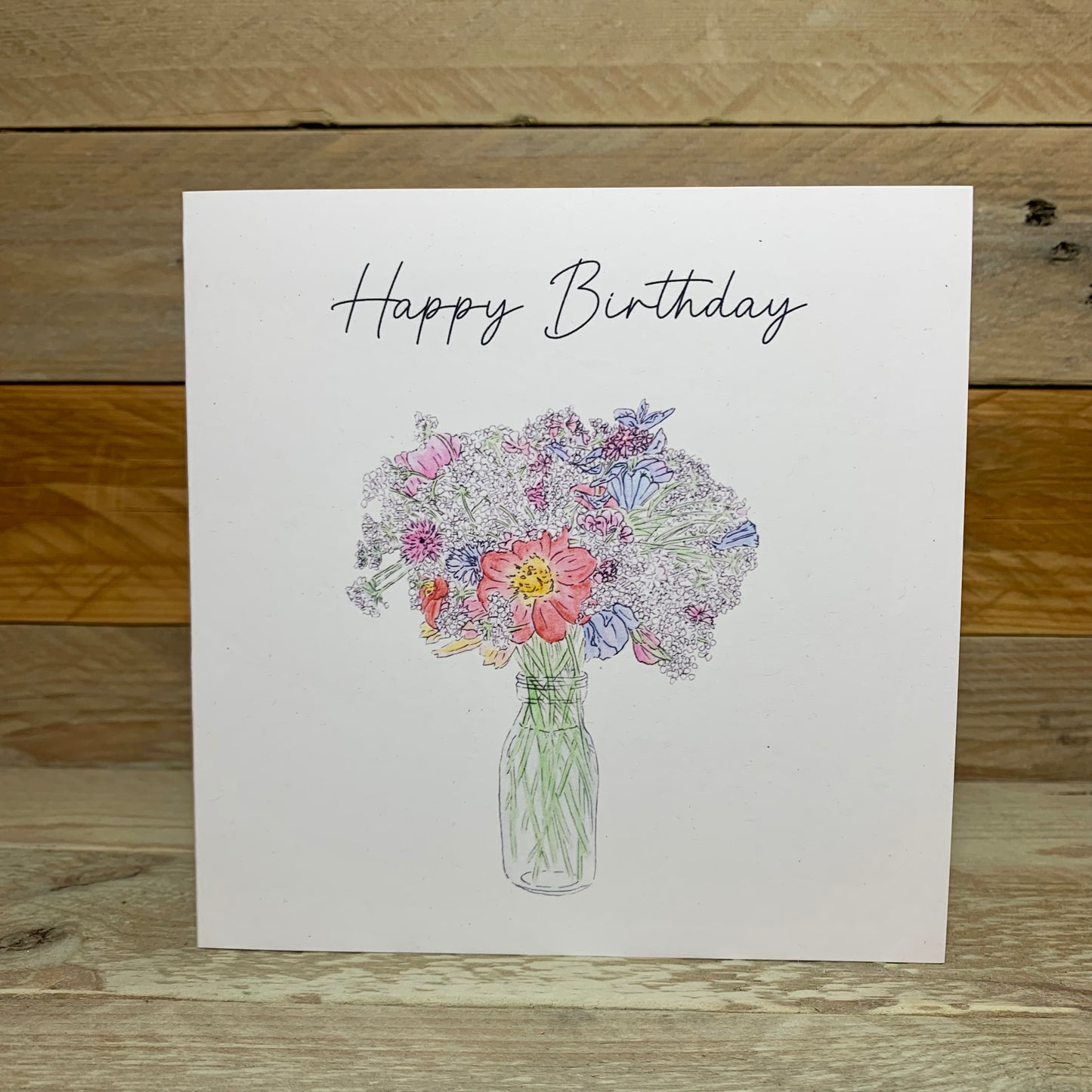 Birthday Posey Card