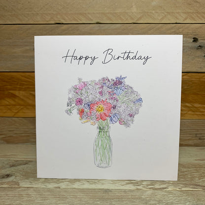 Birthday Posey Card
