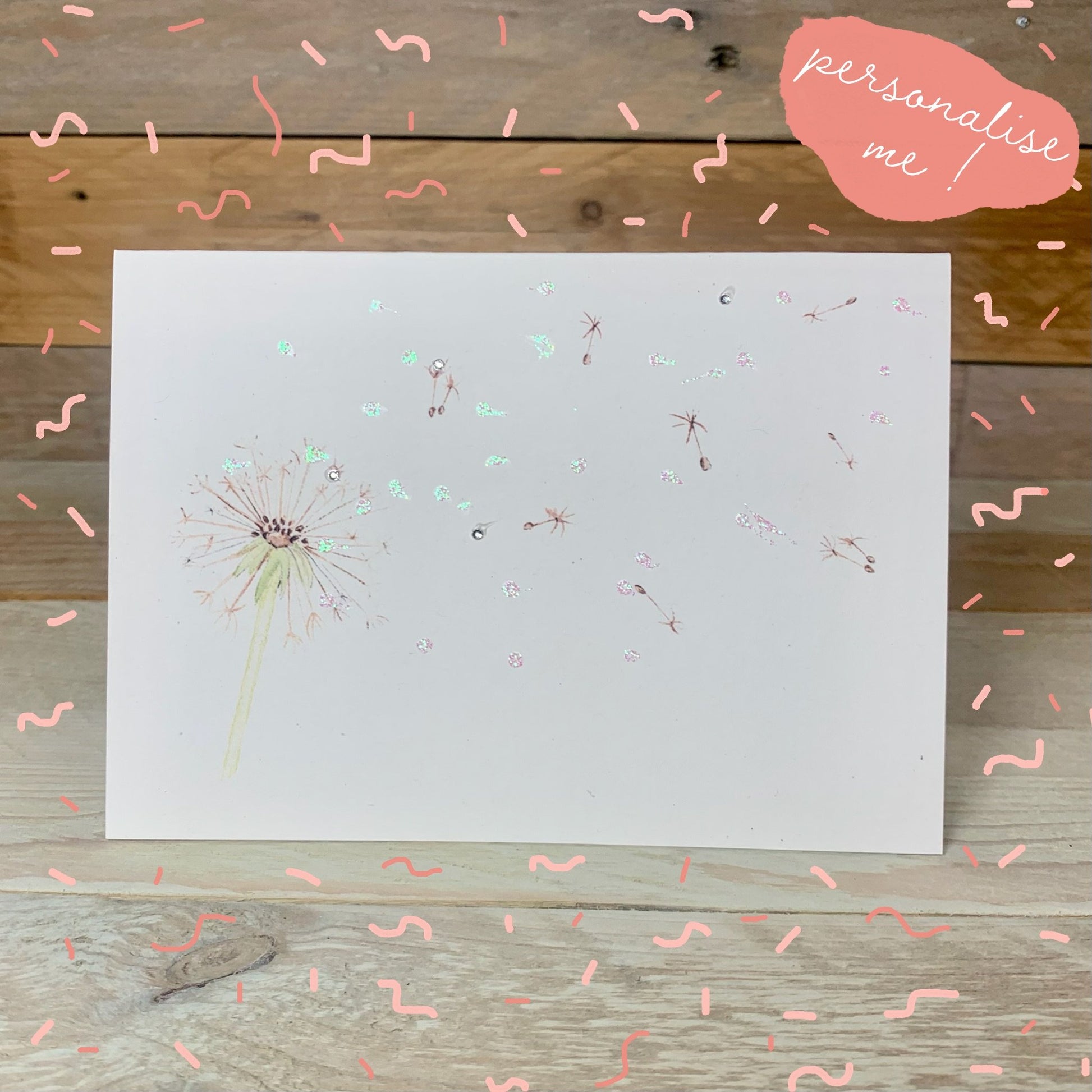 Dandelion Notelet / Pack of Notelets Card - Arty Bee Designs 