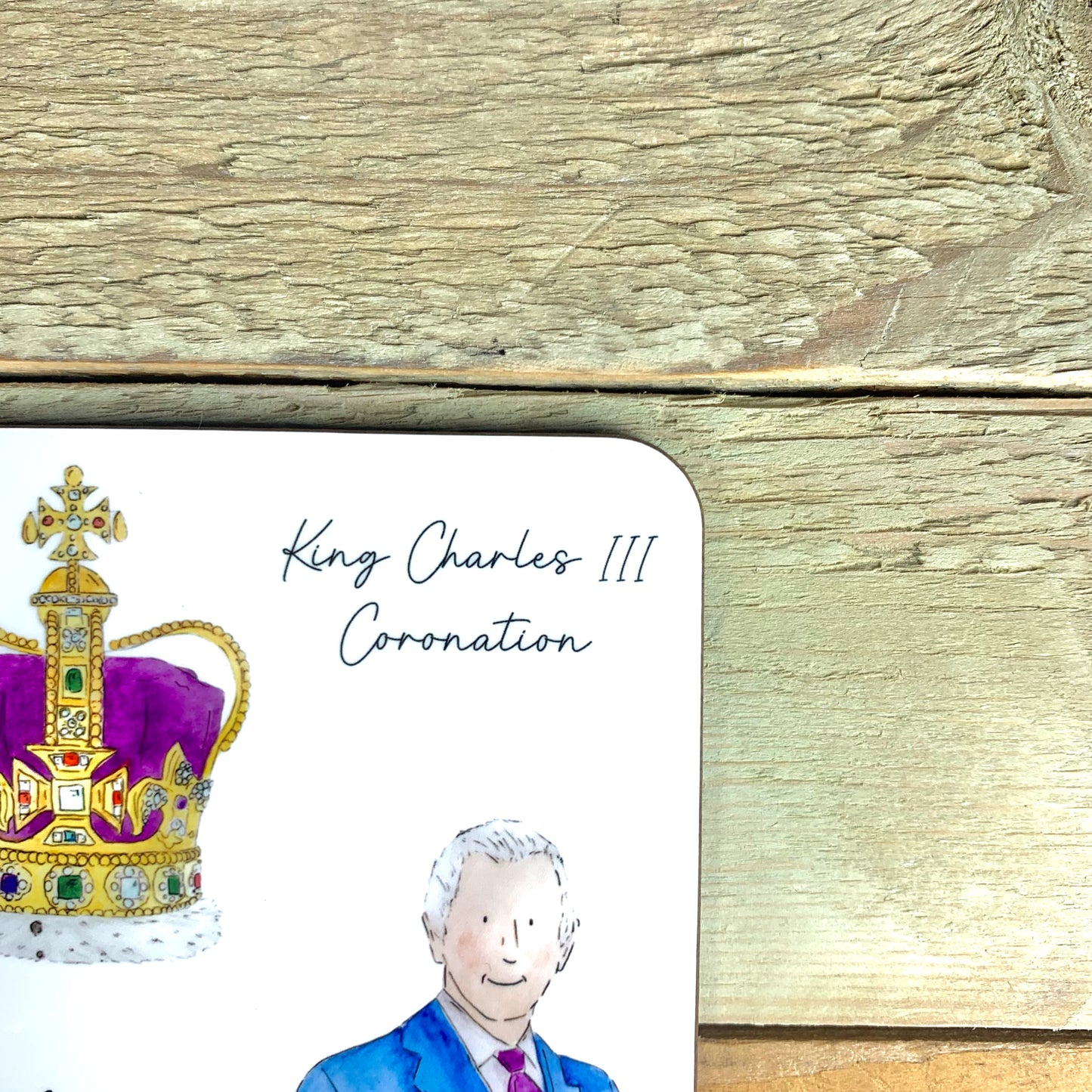 Coronation Crown and King Coaster