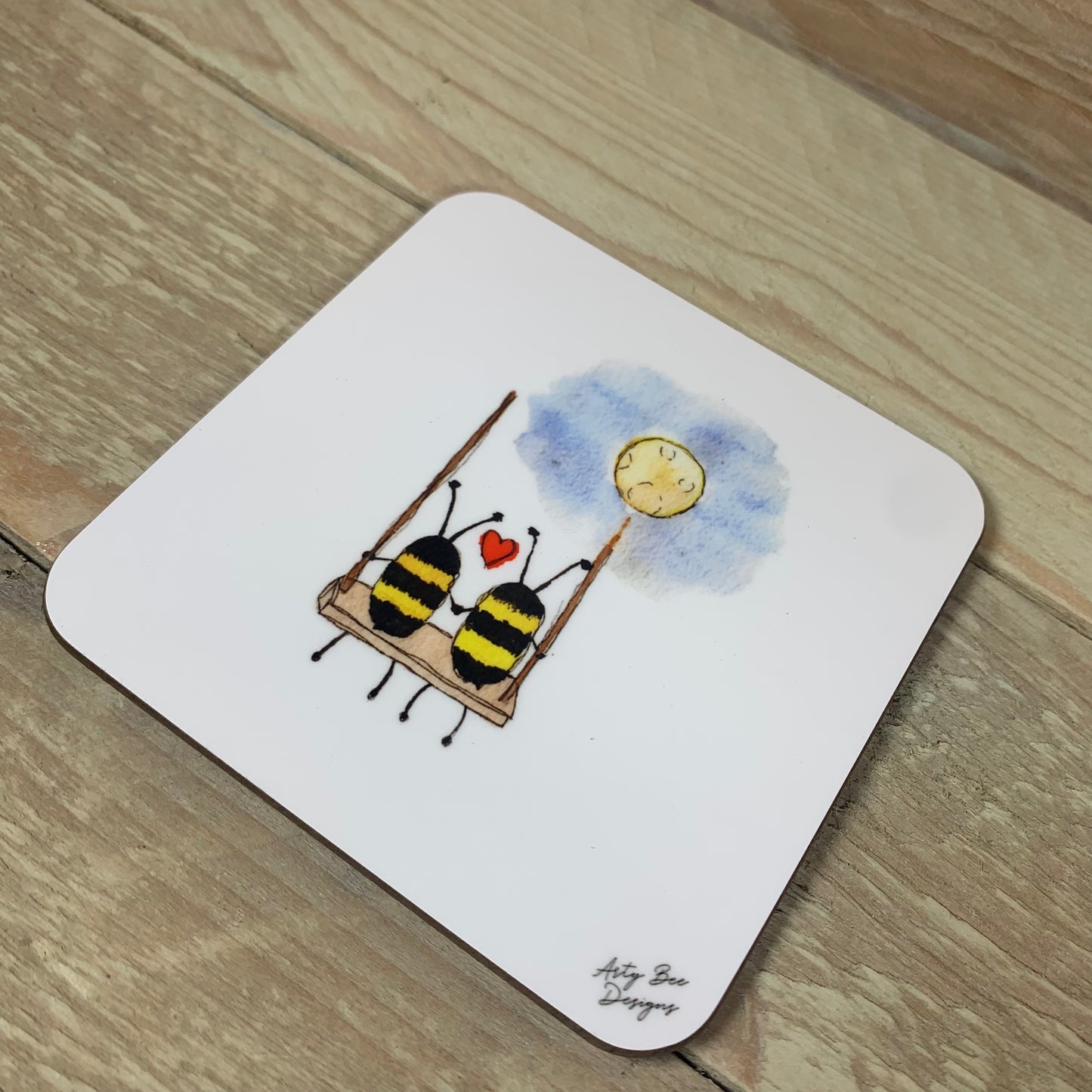 Bee's on Swing Coaster - Arty Bee Designs 