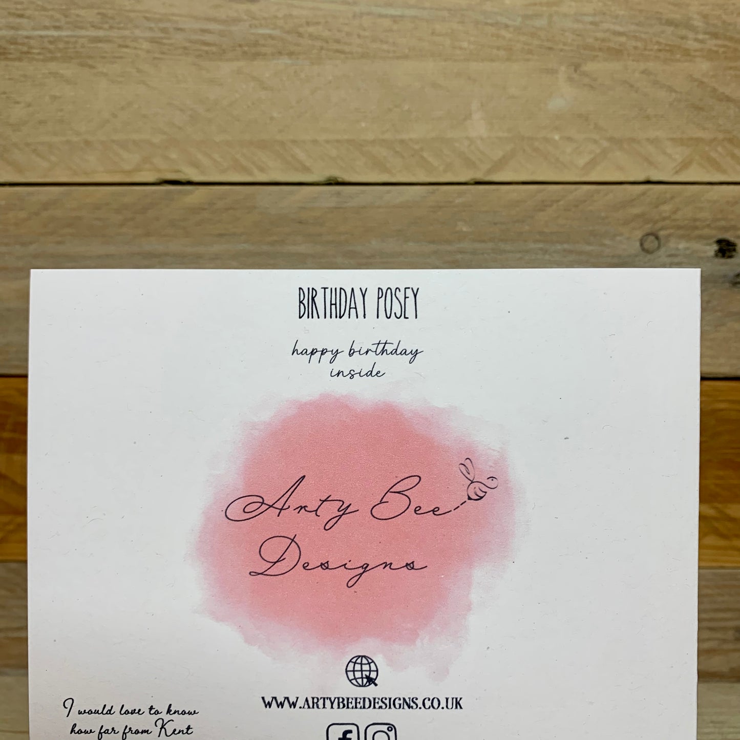 Birthday Posey Card
