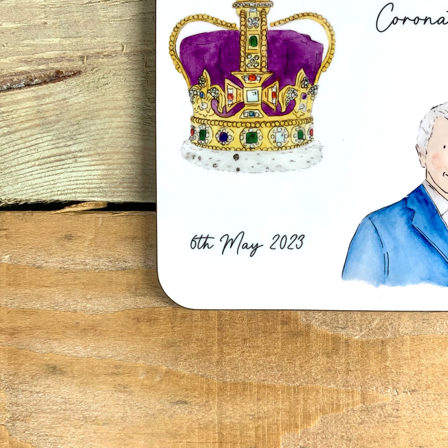 Coronation Crown and King Coaster