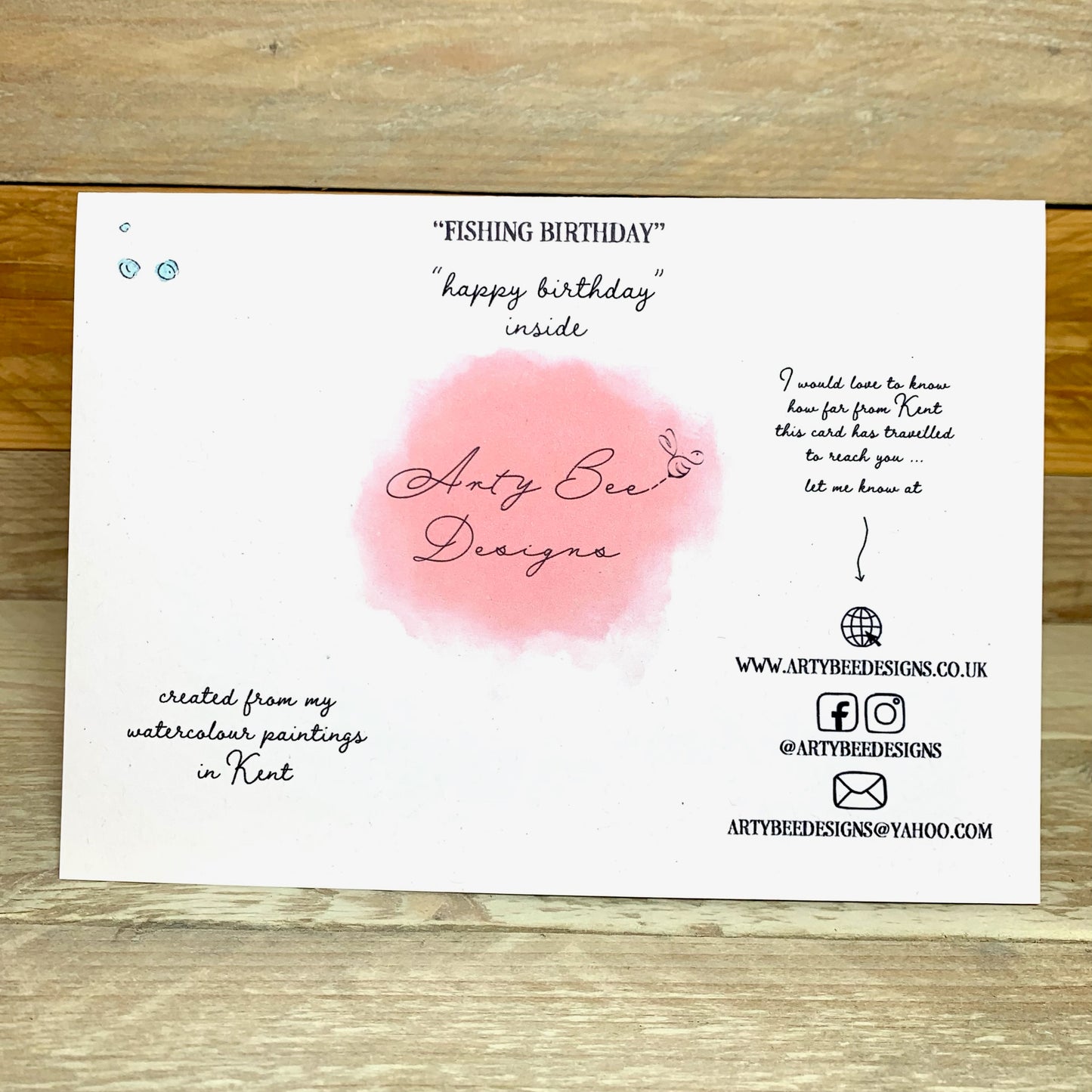 Fishing Birthday Card