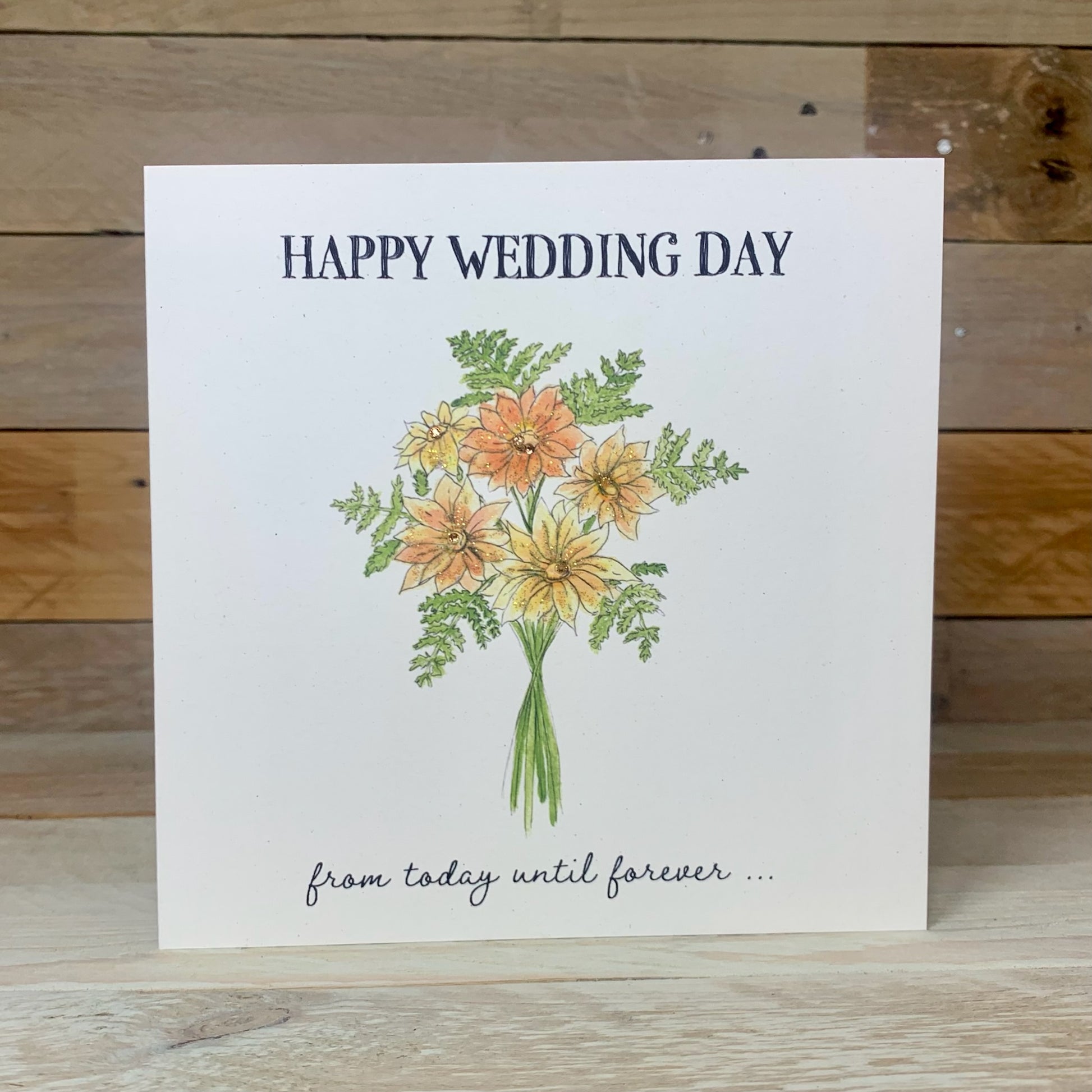 Wedding Bouquet Card - Arty Bee Designs 