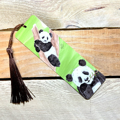 Panda Metal Bookmark With Tassel