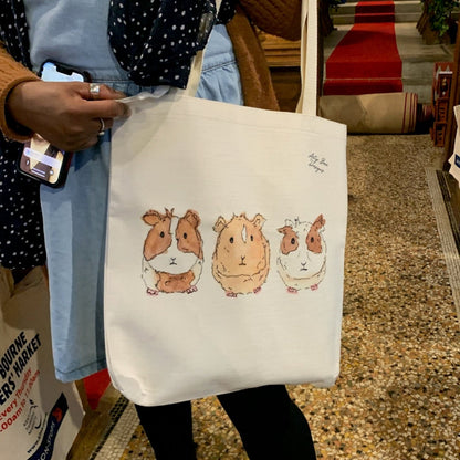 Guinea pig Linen Tote Bag