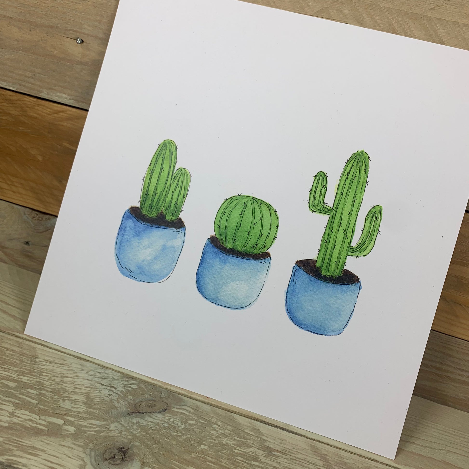 Cacti Square Print - Arty Bee Designs 