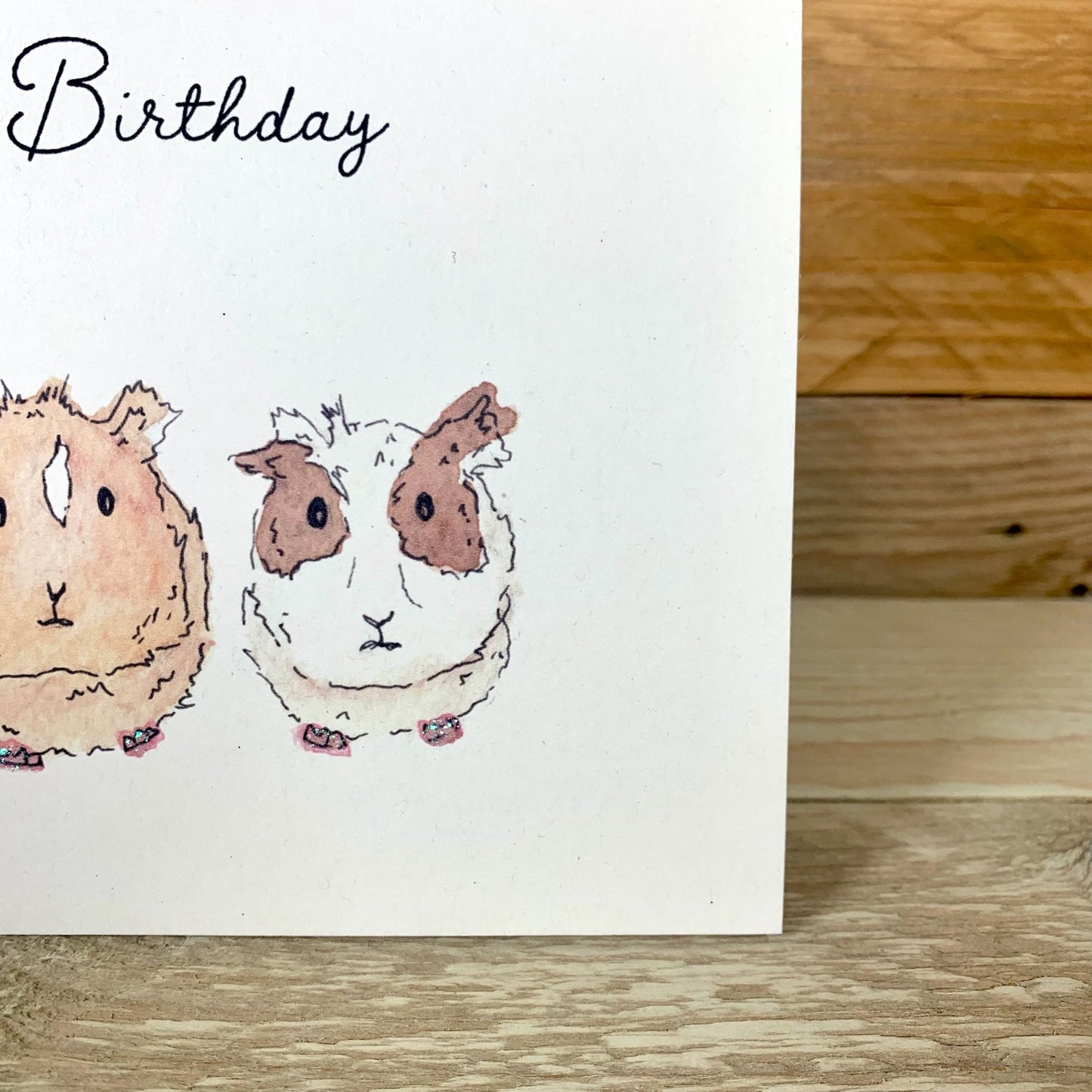 Tom, Dick and Harry, The Guinea Pigs Birthday Card - Arty Bee Designs 