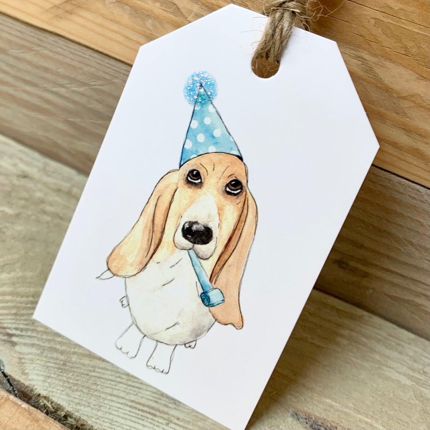 Basset Hound Gift Tags - Arty Bee Designs 