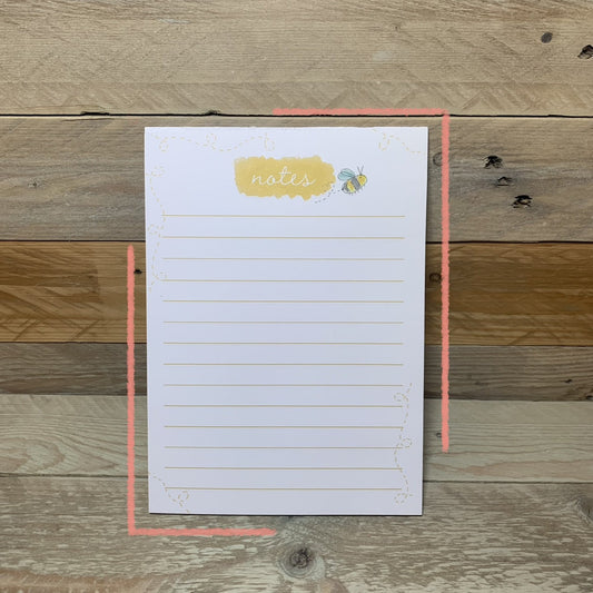 Bee A5 Notepad - Arty Bee Designs 