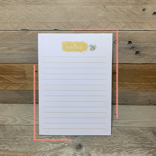 Bee A5 Notepad - Arty Bee Designs 