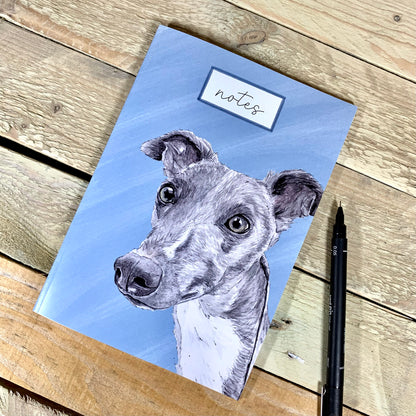 Long Noses Whippet A5 Notebook