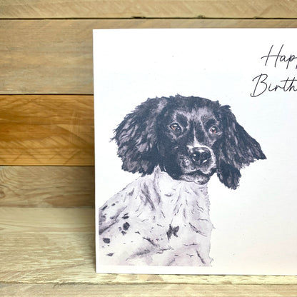 Willow the Spaniel Birthday Card