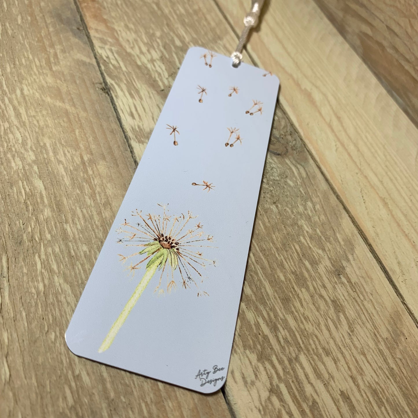 Dandelion Metal Bookmark With Tassel - Arty Bee Designs 