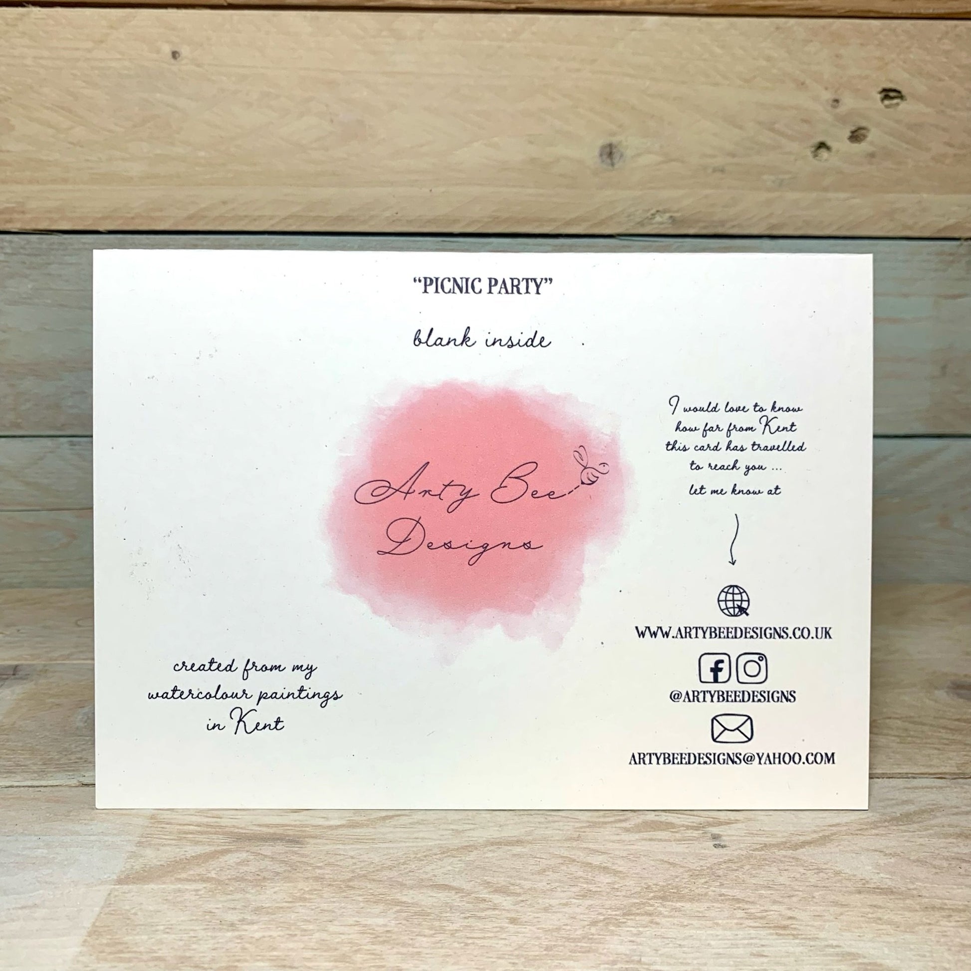 Picnic Party Father's Day Card - Arty Bee Designs 