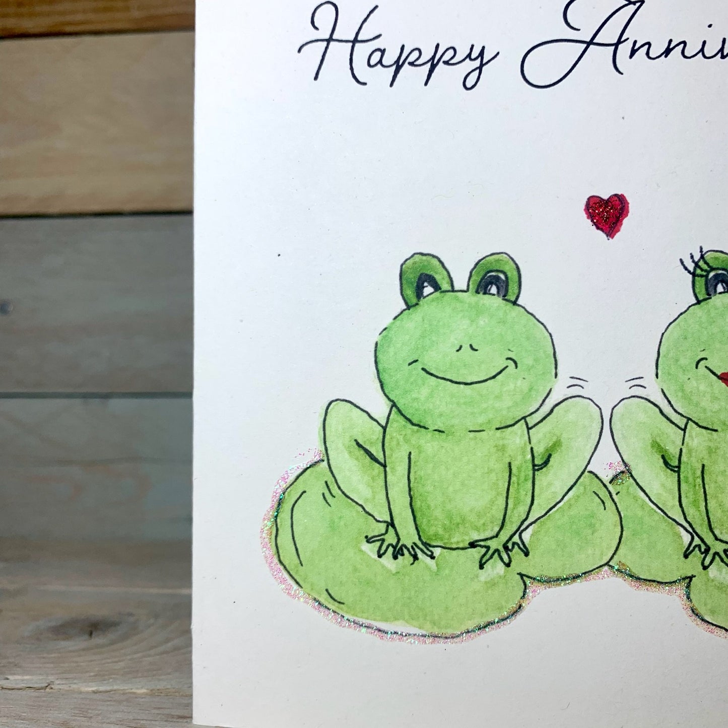 Fiona and Franklin Anniversary Card - Arty Bee Designs 