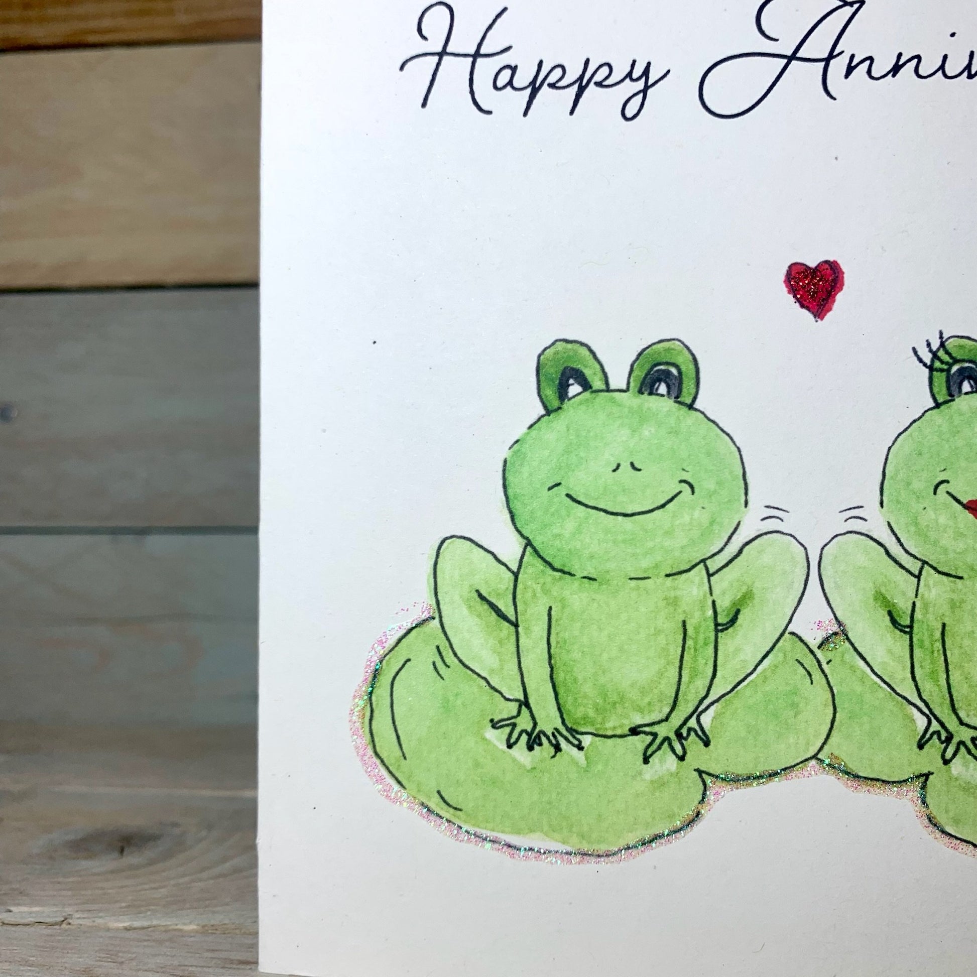 Fiona and Franklin Anniversary Card - Arty Bee Designs 
