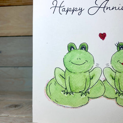 Fiona and Franklin Anniversary Card - Arty Bee Designs 