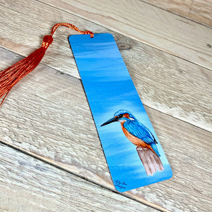 Kingfisher Metal Bookmark With Tassel