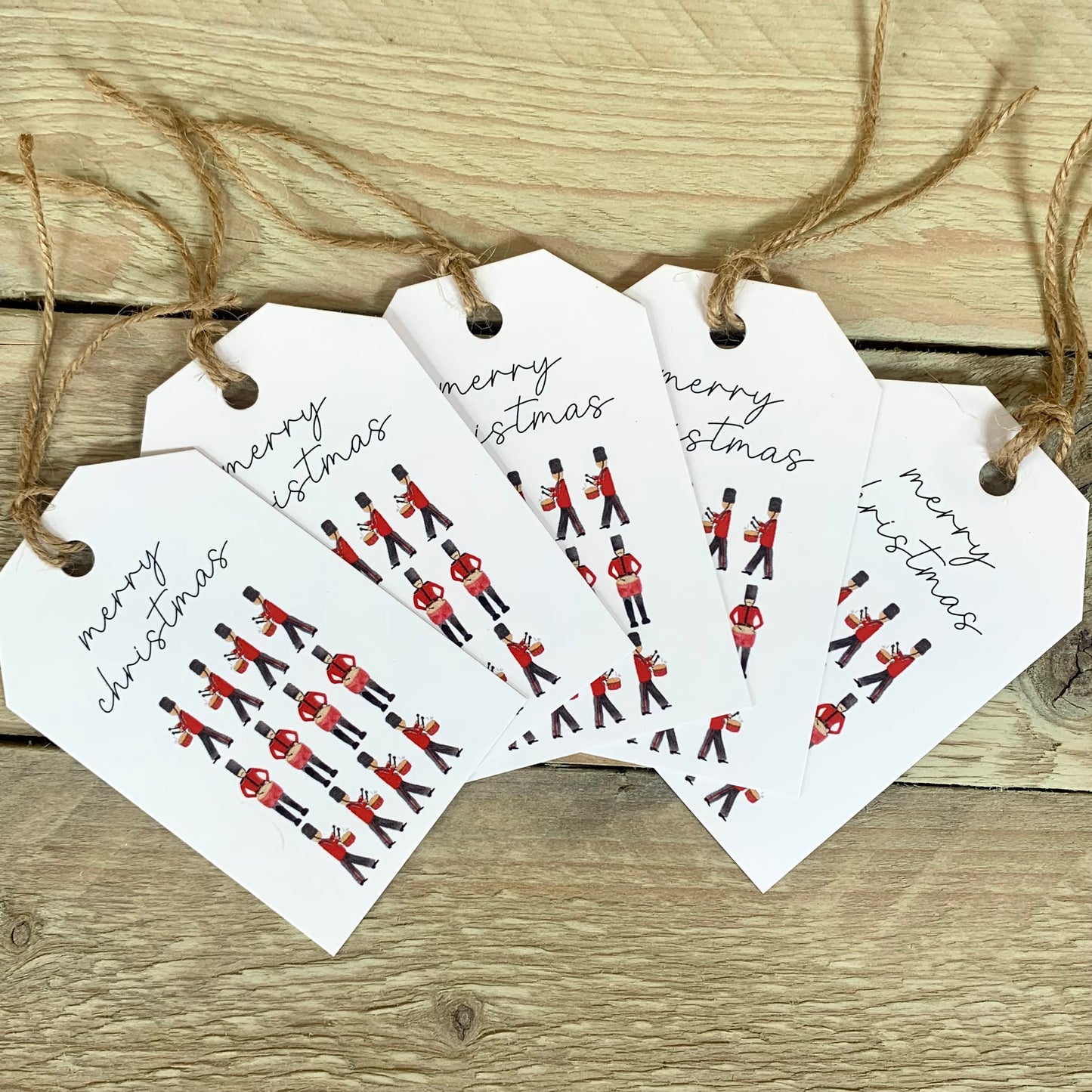 Twelve Drummers Drumming Christmas Gift Tags