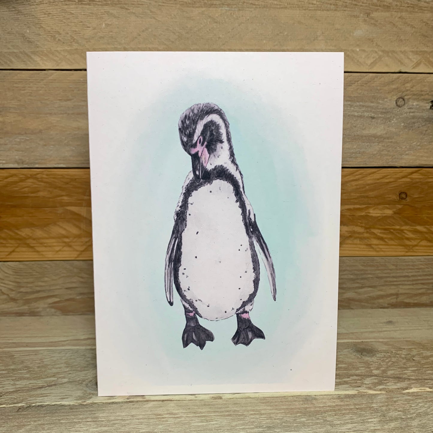 Waddle Penguin Blank Card