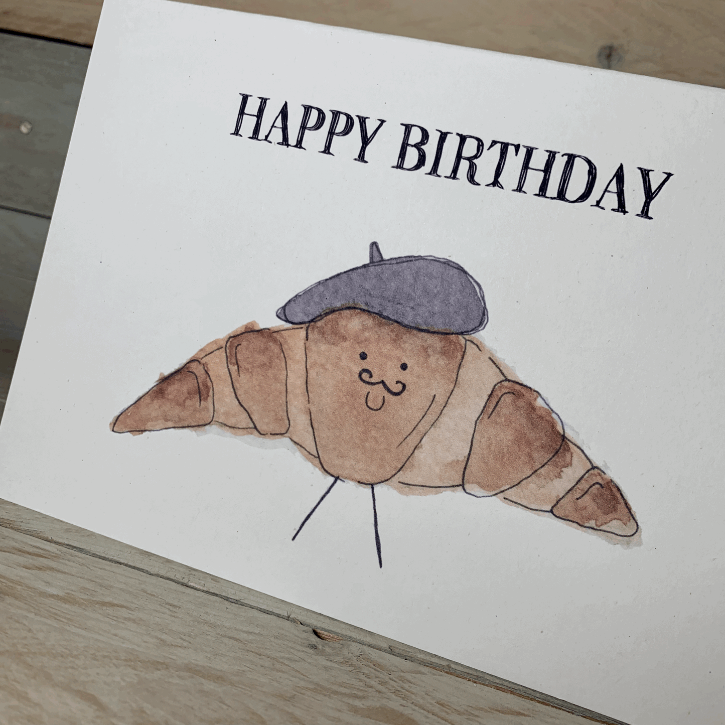 Pierre La Patisserie Birthday Card - Arty Bee Designs 